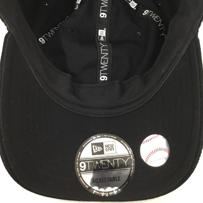 ニューエラ NEW ERA 帽子 キャップ NY ニューヨークヤンキース 9TWENTY コーデュロイ ロゴ、文字 黒 / ブラック /  メンズ USED 古着 中古 10129583