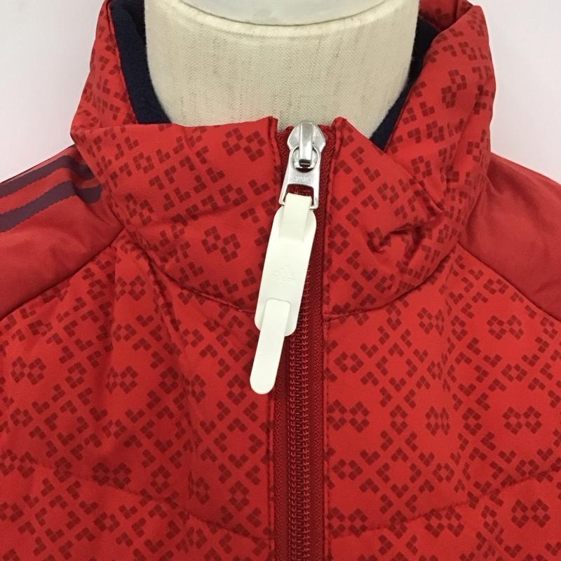 アディダス adidas ジャケット、上着 ジャンパー、ブルゾン M 無地 X 総柄 赤 / レッド /  レディース USED 古着 中古 10128360