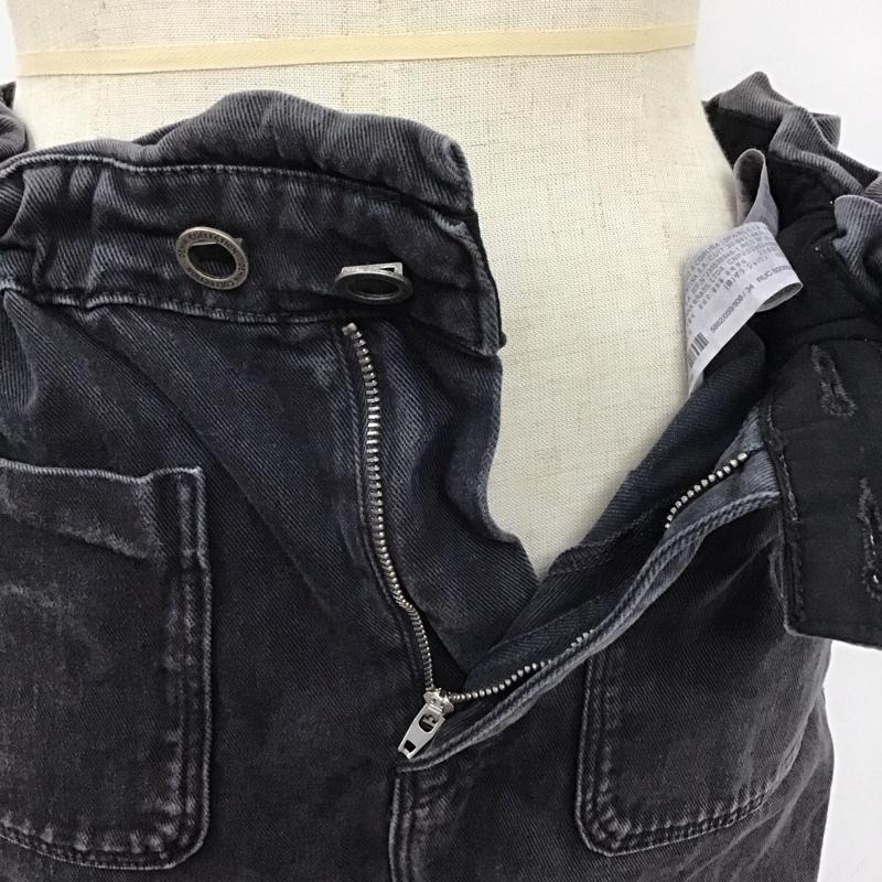 ザラ ZARA パンツ デニム、ジーンズ 5862 059 800 ハイウエスト 無地 黒 / ブラック /  レディース USED 古着 中古 10109723