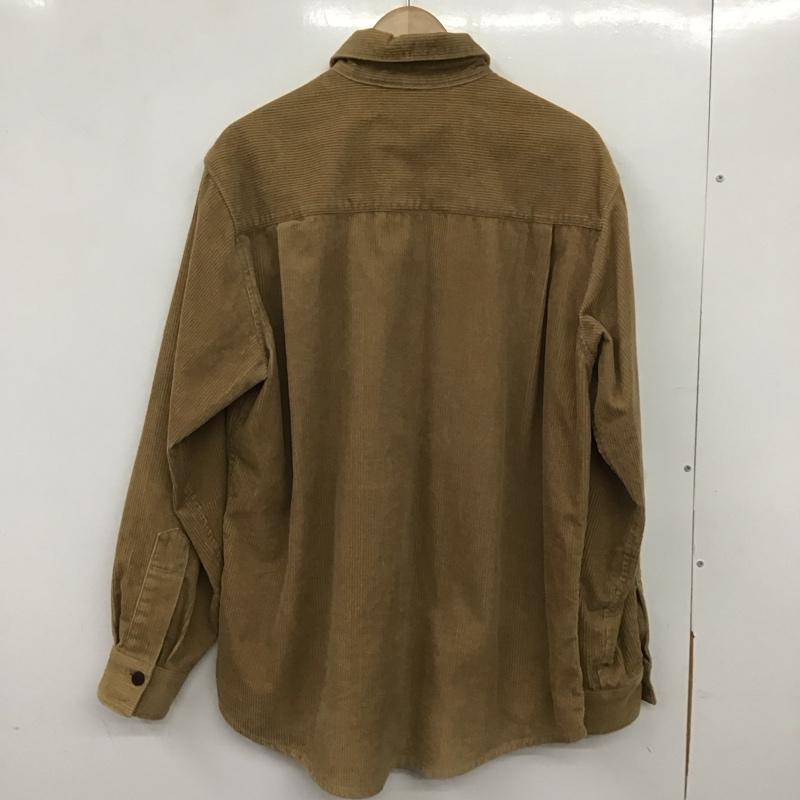 ブルーブルー BLUE BLUE シャツ、ブラウス 長袖 長袖シャツ コーデュロイシャツ カジュアルシャツ 4 ロゴ、文字 茶 / ブラウン /  メンズ USED 古着 中古 10136130