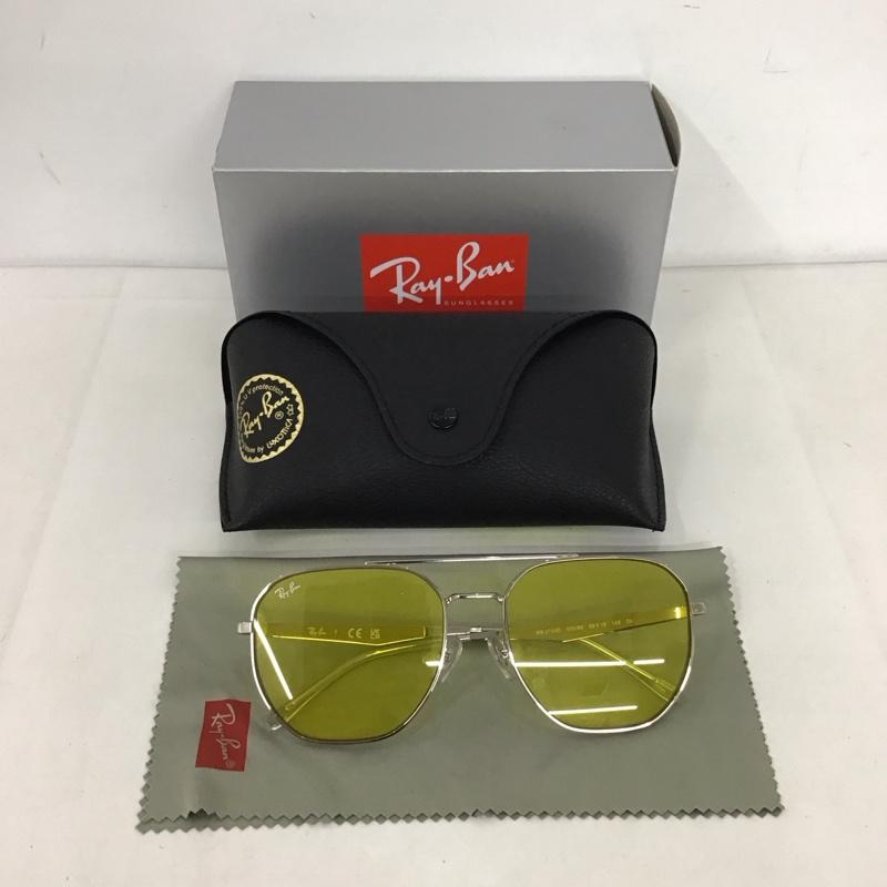 レイバン Ray-Ban めがね・サングラス サングラス RB3724D カラーレンズ 箱有 ロゴ、文字 黄 / イエロー / X 銀 / シルバー /  メンズ USED 古着 中古 10123332