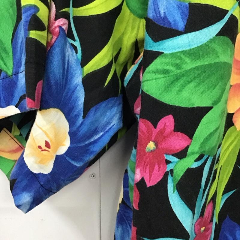 古着 USED シャツ、ブラウス 半袖 半袖シャツ プリントシャツ ポケットシャツ アロハシャツ L プリント 紺 / ネイビー /  メンズ USED 古着 中古 10130679