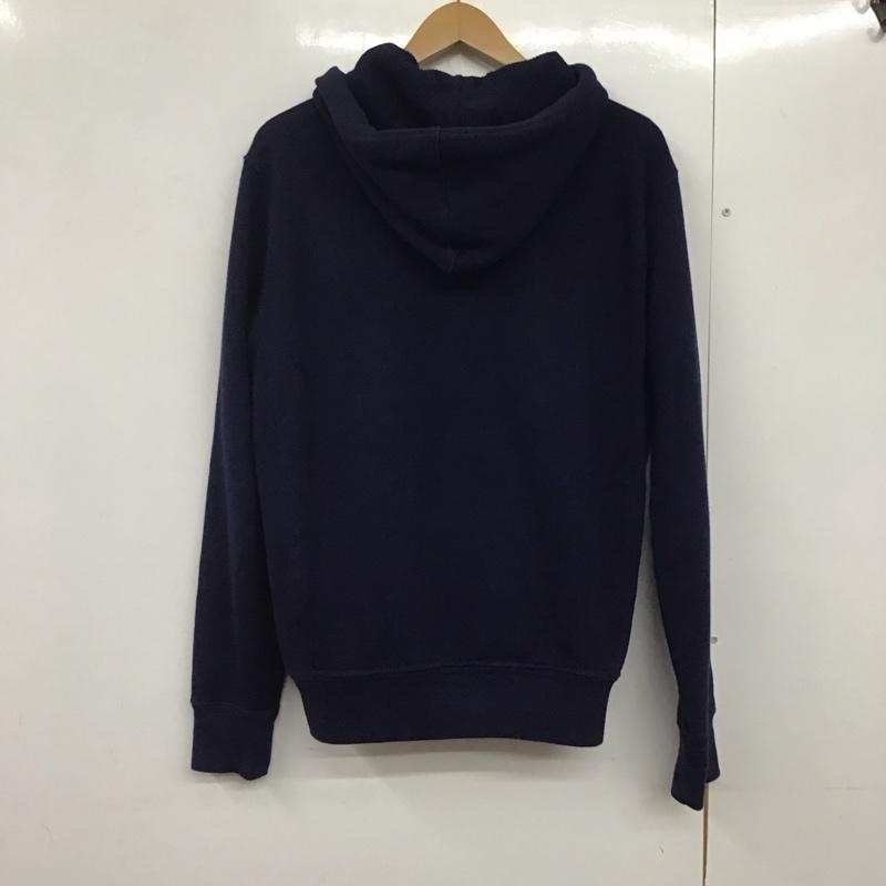 ポロバイラルフローレン Polo by RALPH LAUREN パーカー 長袖 ジップアップパーカー 長袖パーカー カジュアルジャケット S ロゴ、文字 紺 / ネイビー /  メンズ USED 古着 中古 10140828