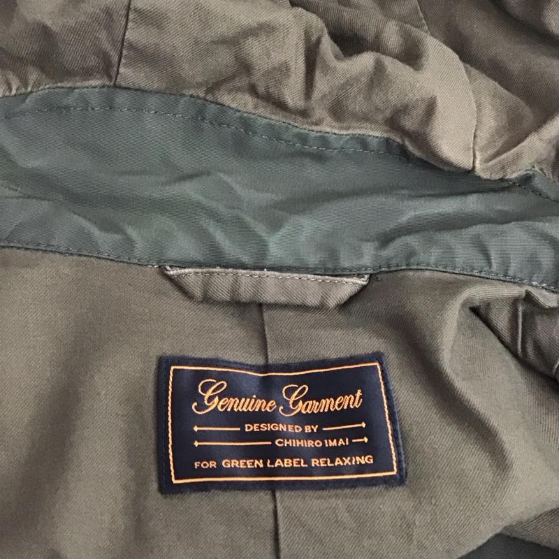 ユナイテッドアローズグリーンレーベルリラクシング UNITED ARROWS green label relaxing ジャケット、上着 ジャンパー、ブルゾン 3225-186-2234 フーディージャケット L 無地 カーキ / カーキ /  メンズ USED 古着 中古 10123558