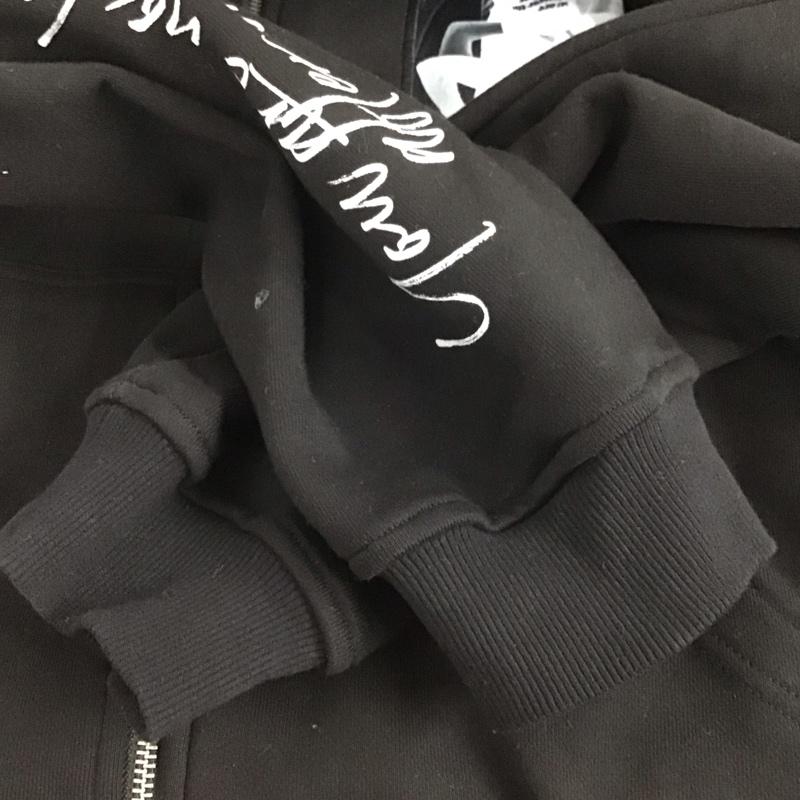 アグッドバッドインフルエンス A GOOD BAD INFLUENCE パーカー 長袖 ジップアップパーカー 長袖パーカー カジュアルジャケット XL ロゴ、文字 黒 / ブラック /  メンズ USED 古着 中古 10149161