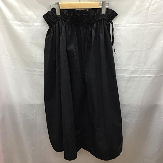 ザラ ZARA スカート ロングスカート 7901 951 800 ギャザー S 無地 黒 / ブラック /  レディース USED 古着 中古 10118441