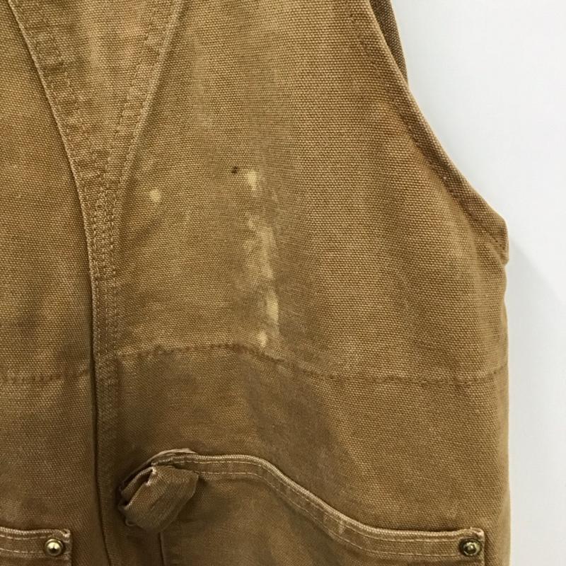 カーハート Carhartt サロペット・オーバーオール サロペット、オーバーオール R02 BRN ダックビブオーバーオール ロゴ、文字 茶 / ブラウン /  メンズ USED 古着 中古 10138675