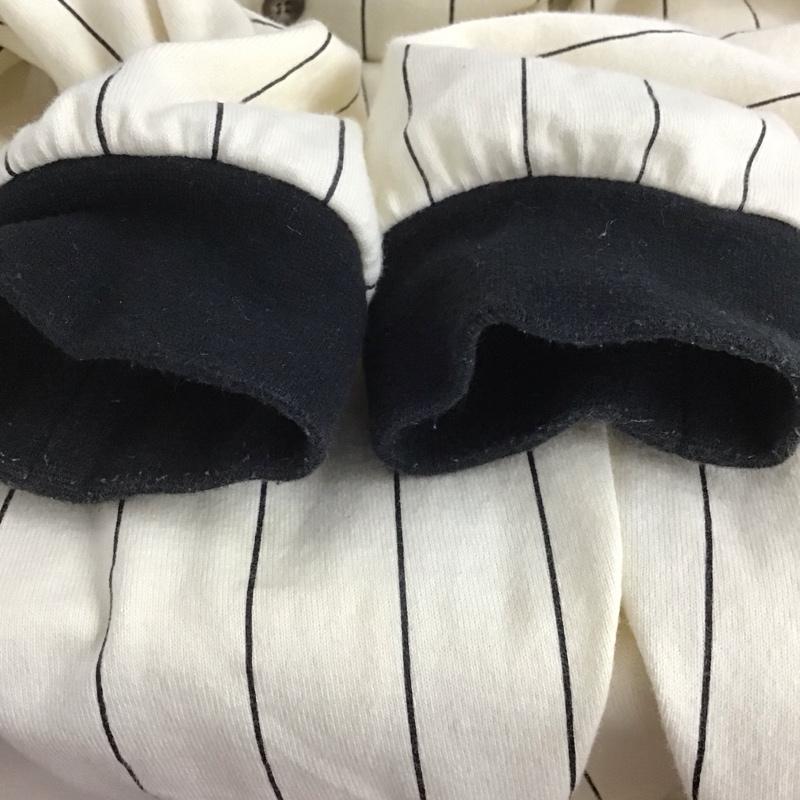 キリメ Kirime カットソー 長袖 長袖カットソー ヘンリーネックカットソー ストライプシャツ XL ロゴ、文字 アイボリー / アイボリー /  メンズ USED 古着 中古 10142976