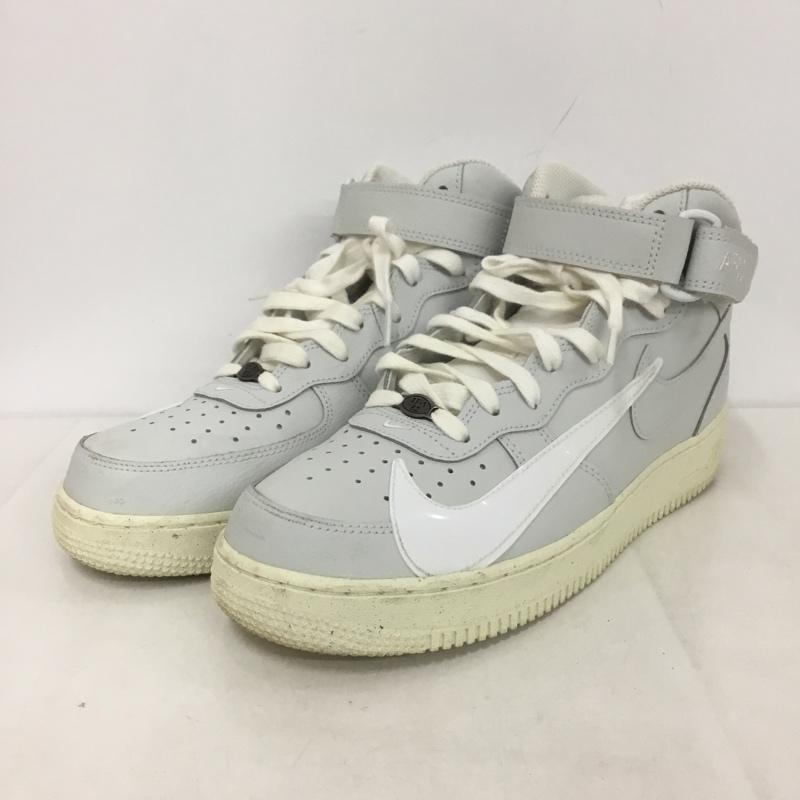ナイキ NIKE スニーカー スニーカー DQ8645-045 AIR FORCE 1 MID 07 PRM 26.5cm 26.5cm ロゴ、文字 灰 / グレー /  メンズ USED 古着 中古 10141546
