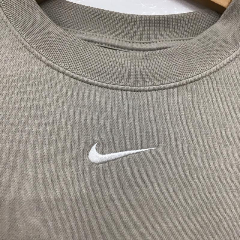 ナイキ NIKE トレーナー 長袖 dr5918-236 フェニックスFLCOSクルーL/Sトップ スウェット L ロゴ、文字 灰 / グレー /  レディース USED 古着 中古 10145140