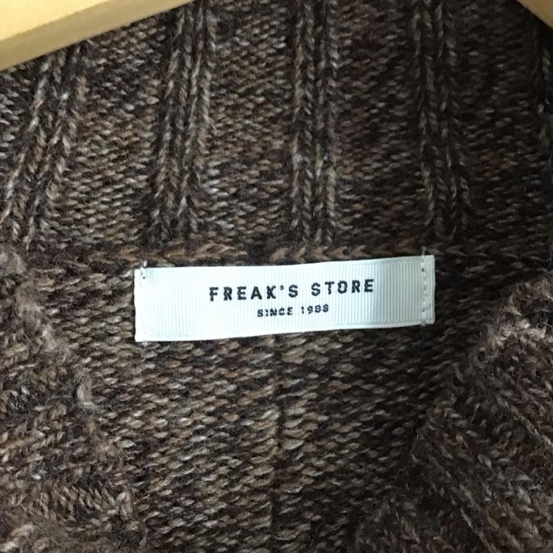 フリークスストア FREAK S STORE ニット、セーター 長袖 F19-LTK-35 ハイネック ラグランスリーブ FREE 無地 茶 / ブラウン /  レディース USED 古着 中古 10146599