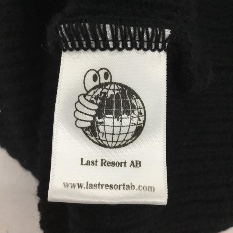 ラストリゾートエービー Last Resort AB 帽子 ニット帽 LR DOUBLE FOLD MERINO BEANIE ロゴ、文字 黒 / ブラック /  メンズ USED 古着 中古 10131363
