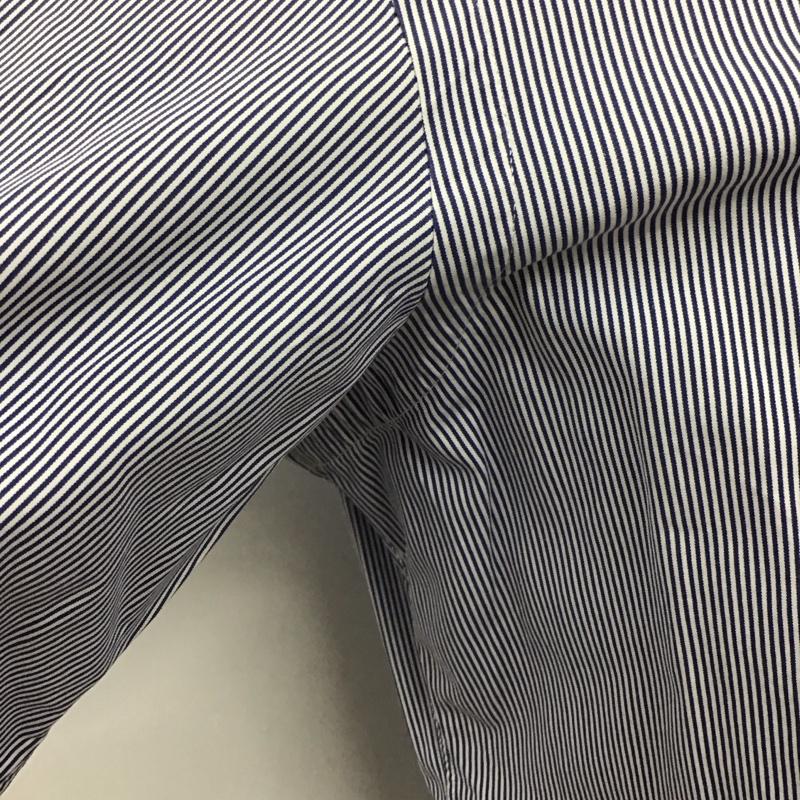 ポロバイラルフローレン Polo by RALPH LAUREN シャツ、ブラウス 長袖 長袖シャツ カラーシャツ ストライプシャツ 長袖カットソー L ストライプ 白 / ホワイト / X 青 / ブルー /  メンズ USED 古着 中古 10112805