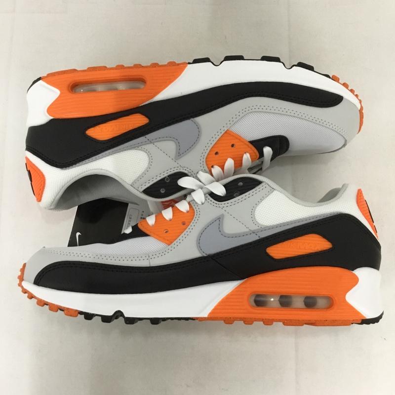 ナイキ NIKE スニーカー スニーカー DH8010-108 W AIR MAX 90 29cm 29.0cm ロゴ、文字 白 / ホワイト / X 黒 / ブラック / X 灰 / グレー / X 橙 / オレンジ /  メンズ USED 古着 中古 10134625