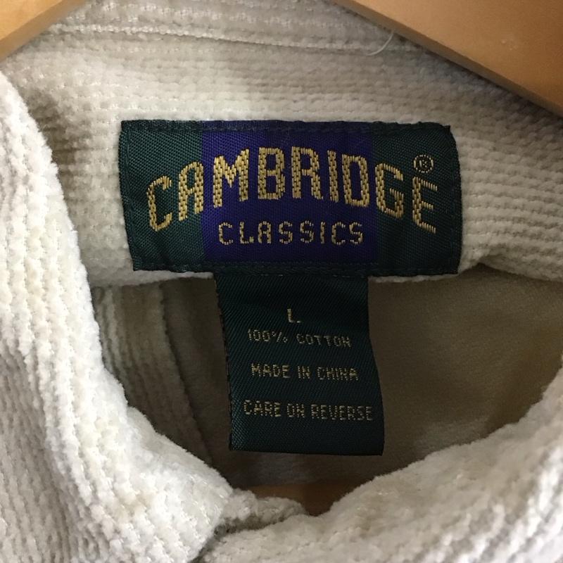 古着 USED シャツ、ブラウス 長袖 長袖シャツ 無地シャツ カラーシャツ コーデュロイシャツ L 無地 ベージュ / ベージュ /  メンズ USED 古着 中古 10130893