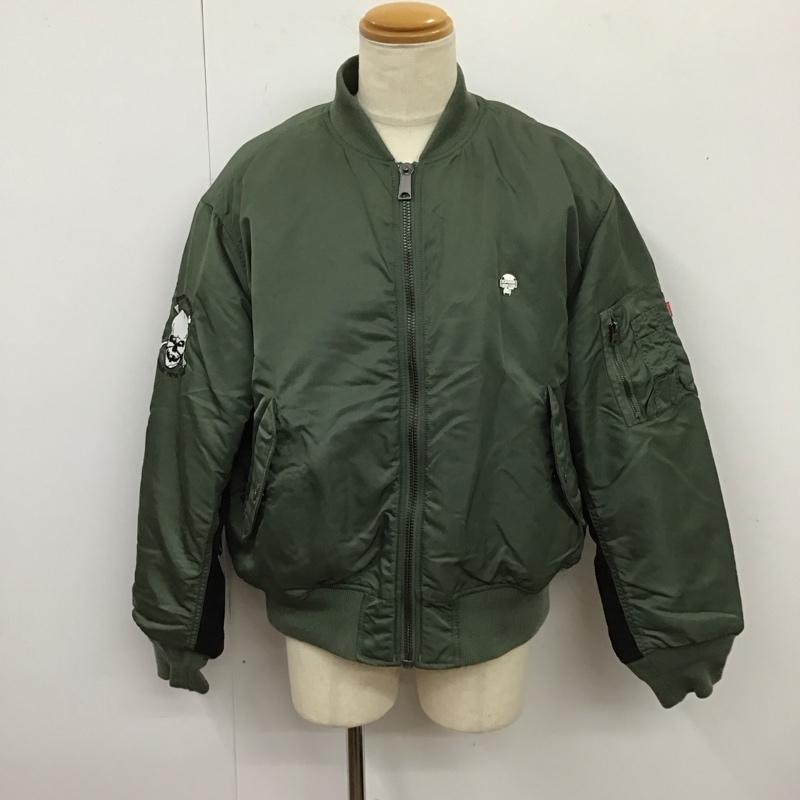 シュプリーム Supreme ジャケット、上着 ジャンパー、ブルゾン 2023-24AW MA-1JacketBlack BountyHunter コラボ アウター L ロゴ、文字 カーキ / カーキ /  メンズ USED 古着 中古 10115277