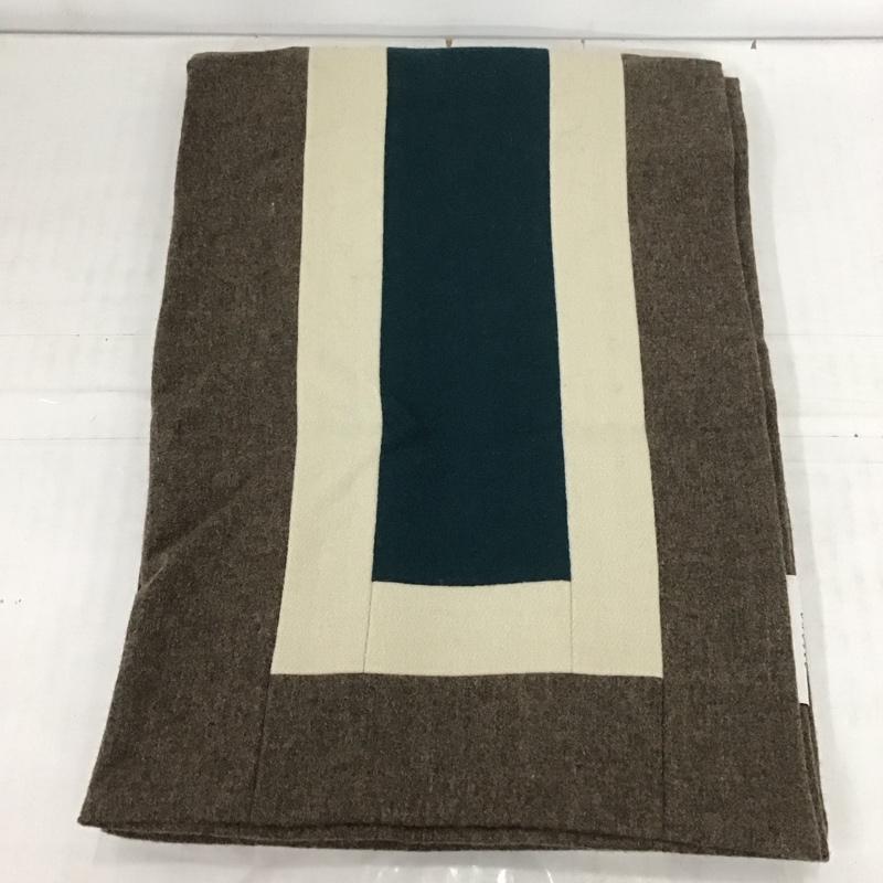 アンユーズド UNUSED マフラー マフラー  茶 / ブラウン / X アイボリー / アイボリー / X 緑 / グリーン /  メンズ USED 古着 中古 10111523