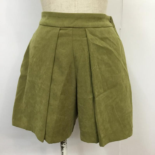 ミスティック mystic パンツ ショートパンツ 1 無地 カーキ / カーキ /  レディース USED 古着 中古 10043920