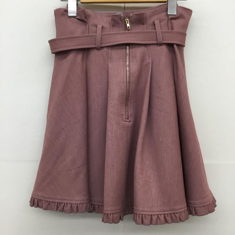 ロジータ ROJITA スカート ミニスカート FREE 無地 桃 / ピンク /  レディース USED 古着 中古 10129968