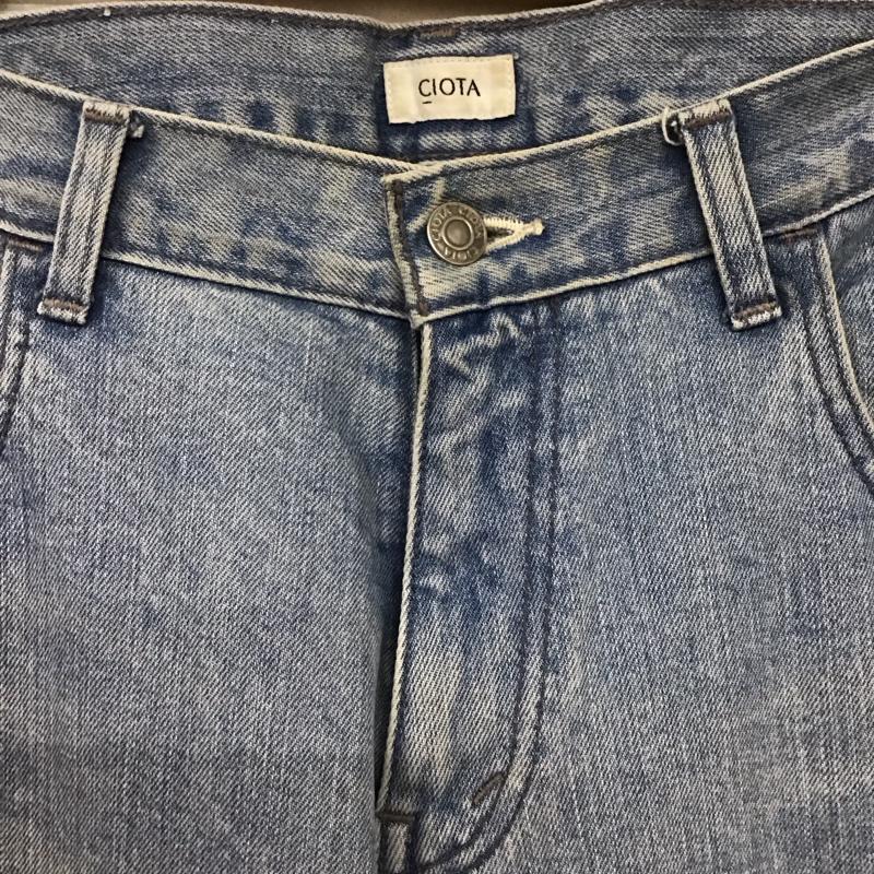シオタ CIOTA パンツ デニム、ジーンズ nptm-11bg 33インチ 無地 水色 / ライトブルー /  メンズ USED 古着 中古 10144875