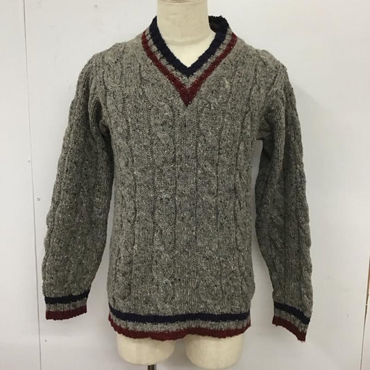 ハウリンバイモリソン HOWLIN by Morrison ニット、セーター 長袖 長袖 S 総柄 灰 / グレー /  メンズ USED 古着 中古 10112541