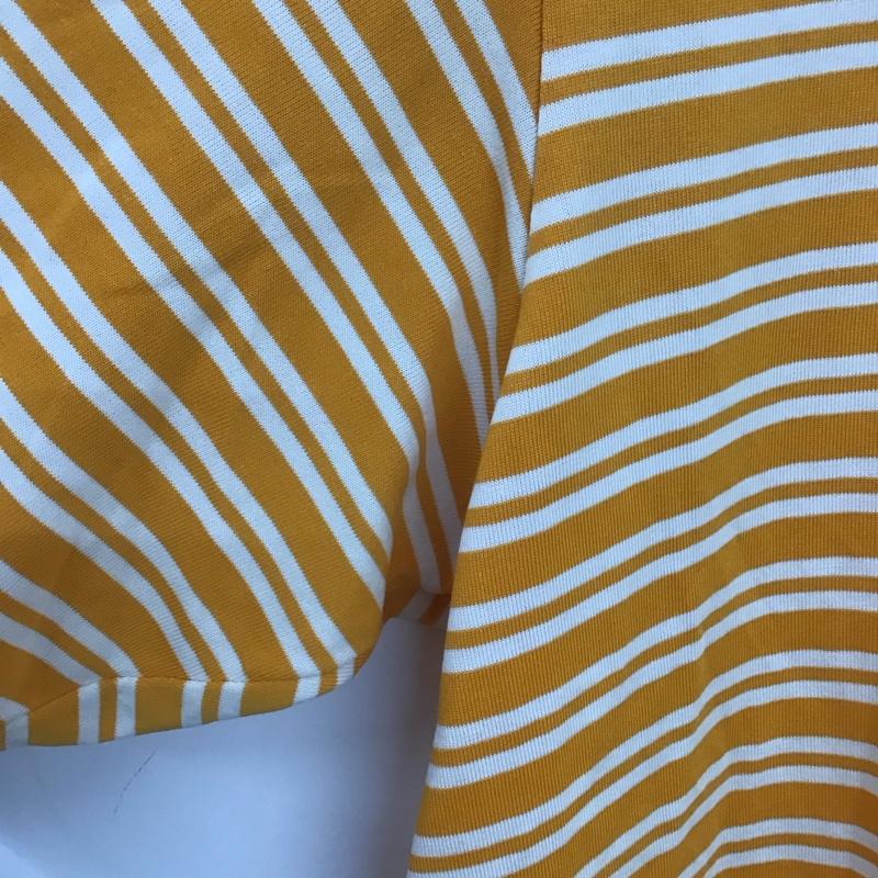 ナイキ NIKE Tシャツ 半袖 半袖カットソー プリントTシャツ クルーネックカットソー XXL ボーダー柄 白 / ホワイト / X 橙 / オレンジ /  メンズ USED 古着 中古 10133130