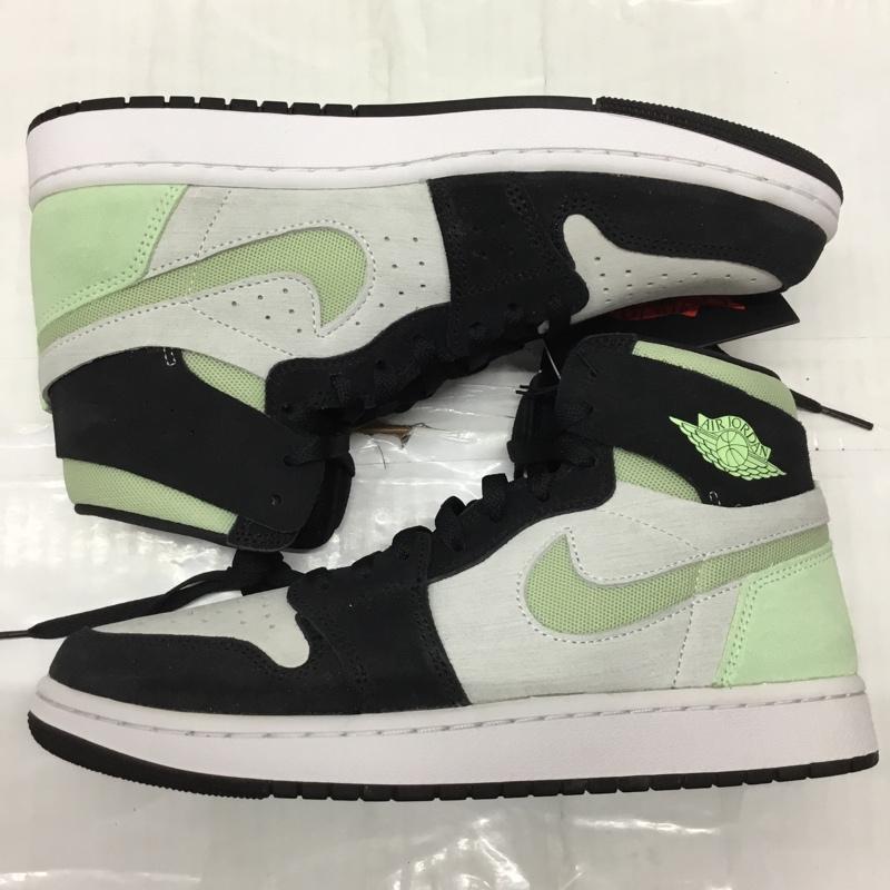 ナイキ NIKE スニーカー スニーカー DV1307-103 AIR JORDAN 1 ZOOM CMFT 2 27cm 箱有 27.0cm ロゴ、文字 黒 / ブラック / X 灰 / グレー / X 薄緑 / ライトグリーン /  メンズ USED 古着 中古 10119650