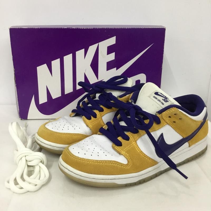 ナイキ NIKE スニーカー スニーカー BQ6817-800 SB DUNK LOW PRO 26cm 箱有 26.0cm ロゴ、文字 白 / ホワイト / X 橙 / オレンジ / X 紫 / パープル /  メンズ USED 古着 中古 10150369