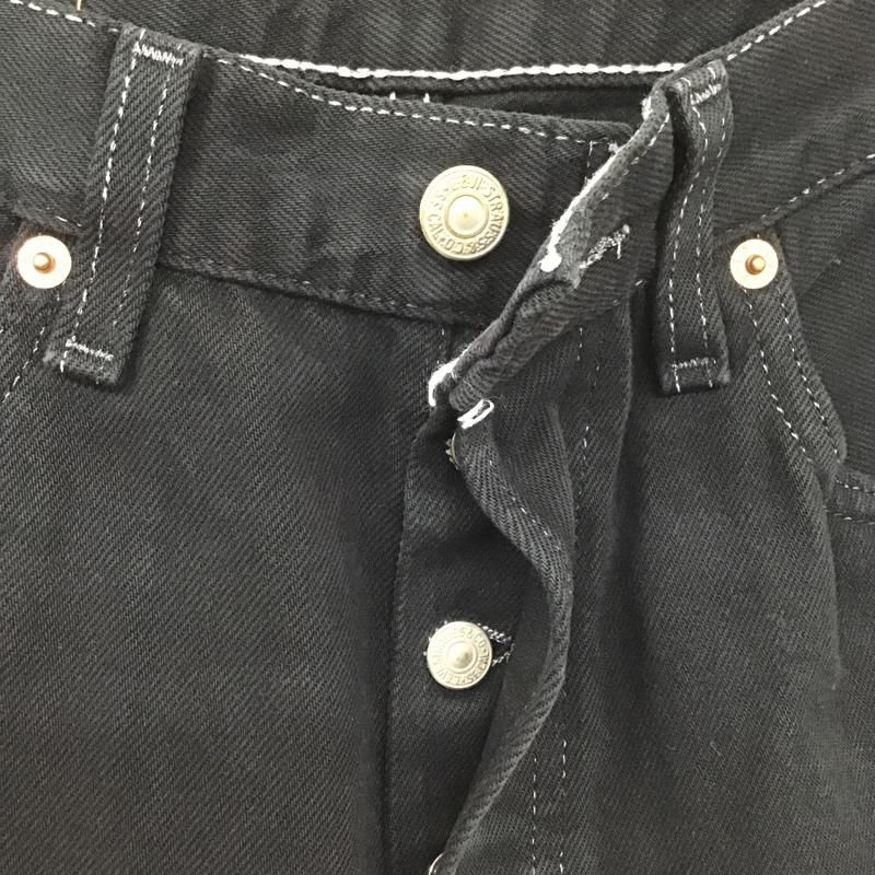 リーバイス Levi s パンツ デニム、ジーンズ 90s USA製 後染め 29インチ 無地 黒 / ブラック /  メンズ USED 古着 中古 10105740