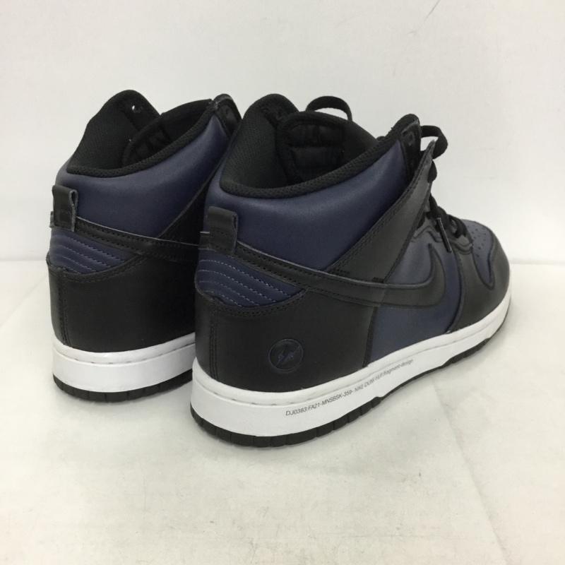 ナイキ NIKE スニーカー スニーカー DJ0383-400 DUNK HI F FRAGMENT DESIGN TOKYO 28cm 28.5cm ロゴ、文字 黒 / ブラック / X 紺 / ネイビー /  メンズ USED 古着 中古 10130179