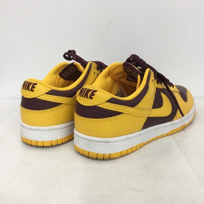 ナイキ NIKE スニーカー スニーカー DD1391-702 DUNK LOW RETRO 26cm 26.0cm ロゴ、文字 ボルドー / ボルドー / X 黄 / イエロー /  メンズ USED 古着 中古 10142829