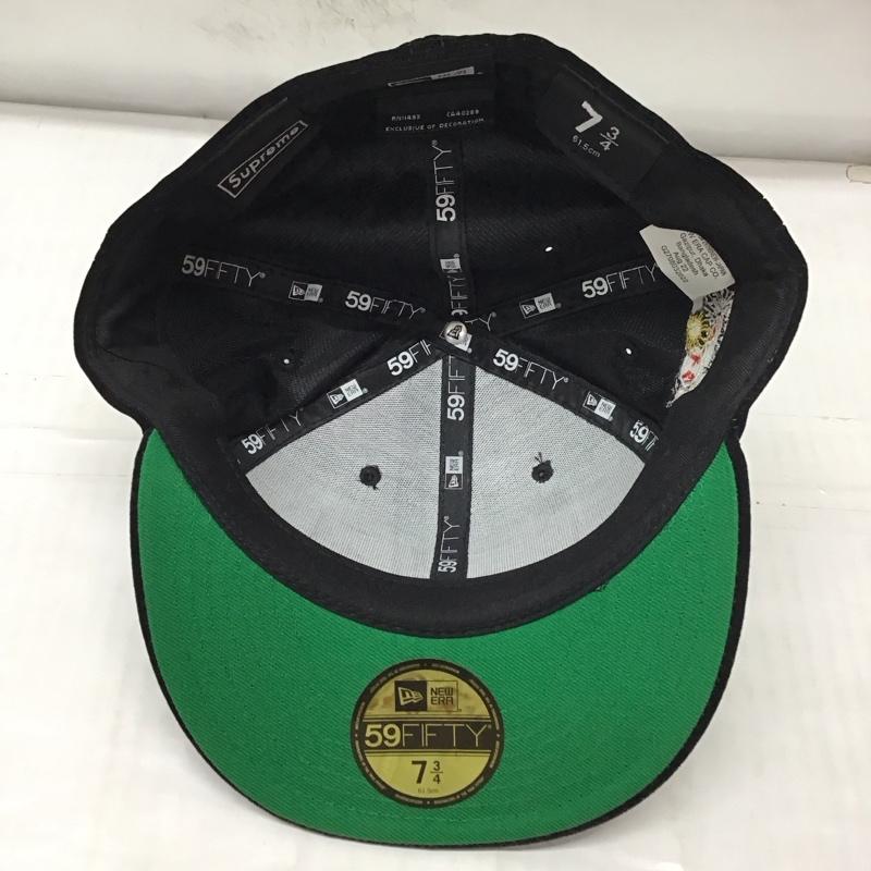 シュプリーム Supreme 帽子 キャップ NEW ERA Velour Box Logo world famous 2022 ロゴ、文字 黒 / ブラック /  メンズ USED 古着 中古 10114327