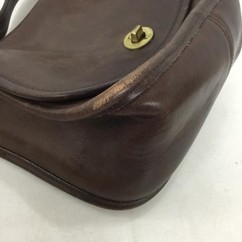 コーチ COACH ショルダーバッグ ショルダーバッグ 9965 レザー 無地 茶 / ブラウン /  レディース USED 古着 中古 10141946