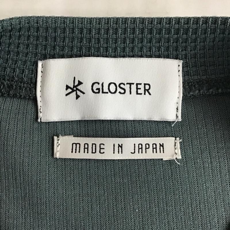 グロスター GLOSTER Tシャツ 長袖 3-0091-1-53-014A ワッフル ロンT サーマル S 無地 緑 / グリーン /  メンズ USED 古着 中古 10118332