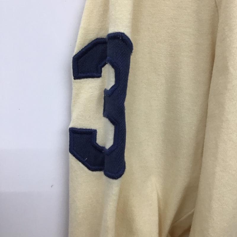 ポロバイラルフローレン Polo by RALPH LAUREN カットソー 長袖 長袖カットソー プリントカットソー クルーネック XL ロゴ、文字 アイボリー / アイボリー /  メンズ USED 古着 中古 10131158