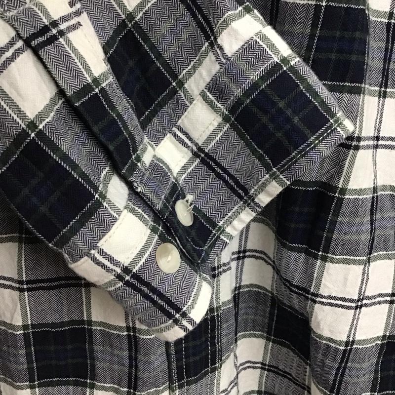 エディーバウアー Eddie Bauer シャツ、ブラウス 七分袖 M チェック マルチカラー / マルチカラー /  メンズ USED 古着 中古 10141179