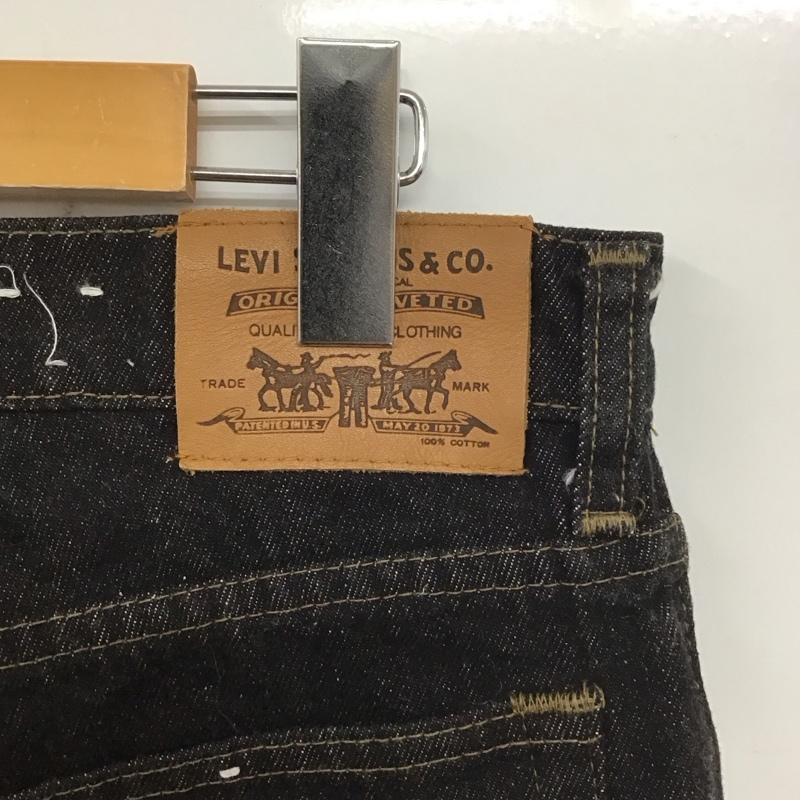 リーバイストラウスアンドコー Levi Strauss & co. パンツ デニム、ジーンズ 80s 日本製 デニムパンツ ワイドパンツ カジュアルパンツ 32インチ 無地 黒 / ブラック /  メンズ USED 古着 中古 10139032