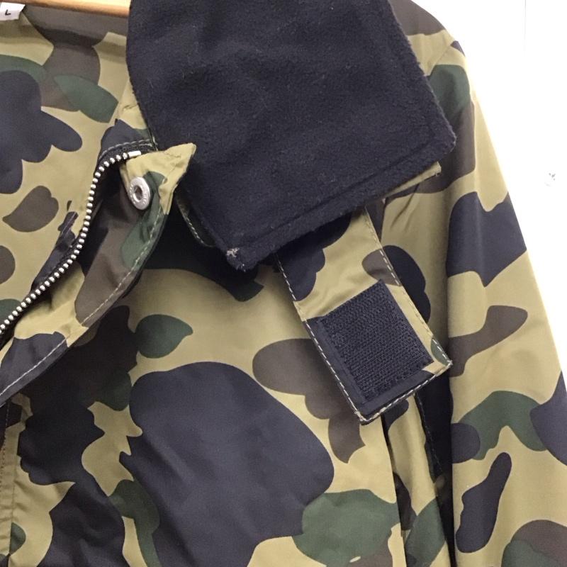 アベイシングエイプ A BATHING APE ジャケット、上着 ジャケット、ブレザー ジップアップジャケット ナイロンジャケット アウター L カモフラージュ柄・迷彩 マルチカラー / マルチカラー /  メンズ USED 古着 中古 10141806
