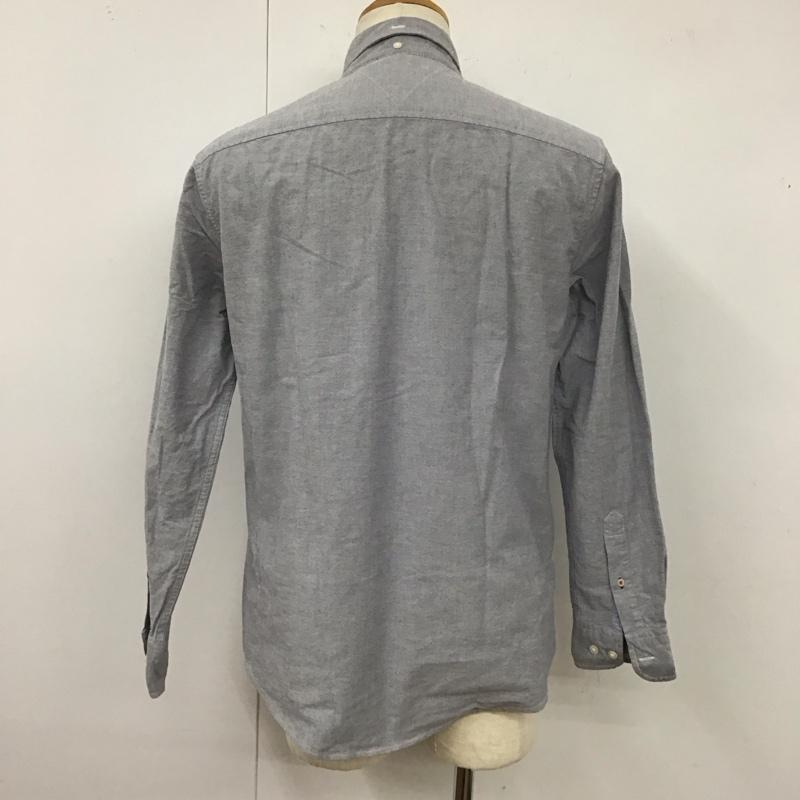 トミーヒルフィガー TOMMY HILFIGER シャツ、ブラウス 長袖 ボタンダウン スリムフィット L ワンポイント 灰 / グレー /  メンズ USED 古着 中古 10123668