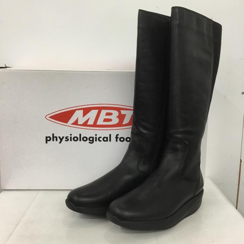 古着 USED ブーツ ロングブーツ MBT 700986 UK7 箱有 US：10 無地 黒 / ブラック /  メンズ USED 古着 中古 10143555