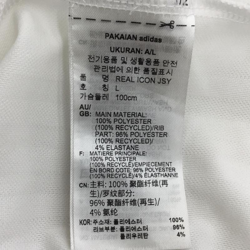 アディダス adidas カットソー 半袖 JF2581 RM TERRACE ICON レアルマドリード XL ロゴ、文字 白 / ホワイト /  メンズ USED 古着 中古 10136802