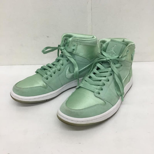 ナイキ NIKE スニーカー スニーカー AO1847-345 WMNS AIR JORDAN 1 RET HIGH SOH 23.5cm ロゴ、文字 薄緑 / ライトグリーン /  レディース USED 古着 中古 10129682