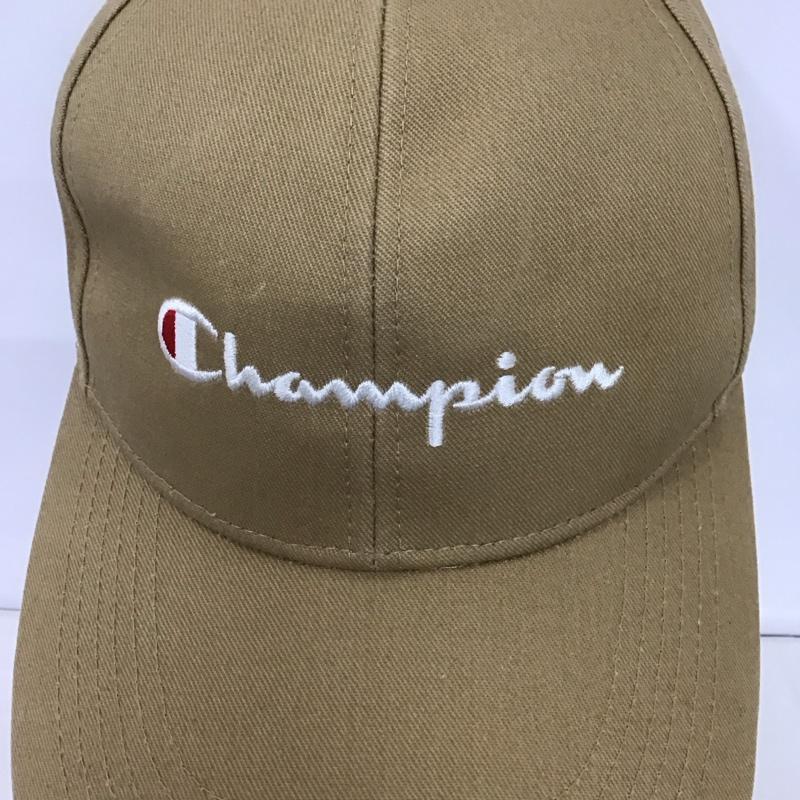 チャンピオン Champion 帽子 キャップ 181-0600 コットン ロゴ、文字 ベージュ / ベージュ /  メンズ USED 古着 中古 10135135
