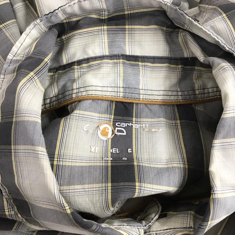 カーハート Carhartt シャツ、ブラウス 半袖 半袖シャツ チェックシャツ ボタンダウンシャツ XL チェック マルチカラー / マルチカラー /  メンズ USED 古着 中古 10126233