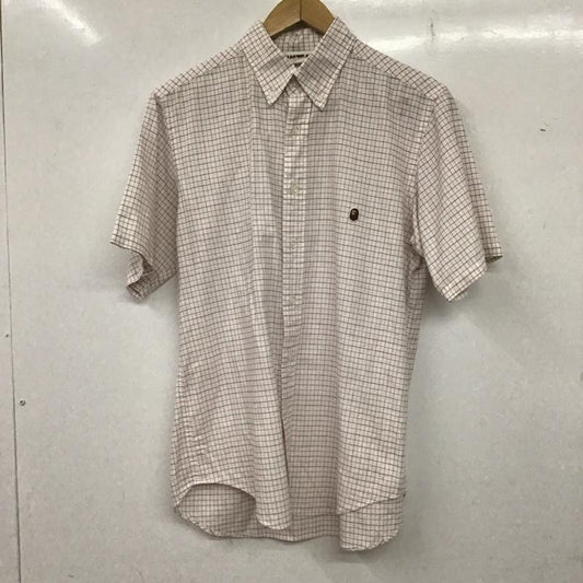 アベイシングエイプ A BATHING APE シャツ、ブラウス 半袖 半袖シャツ チェックシャツ ボタンダウンシャツ M チェック マルチカラー / マルチカラー /  メンズ USED 古着 中古 10136193