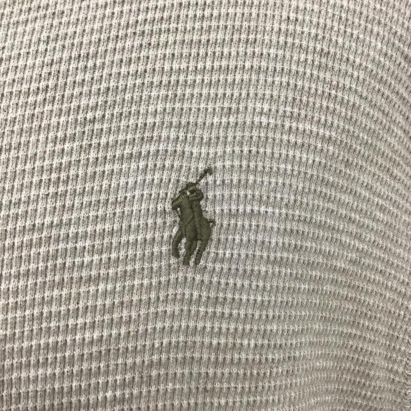 ポロラルフローレン POLO RALPH LAUREN カットソー 半袖 クルーネック サーマル L ワンポイント ベージュ / ベージュ /  メンズ USED 古着 中古 10119824