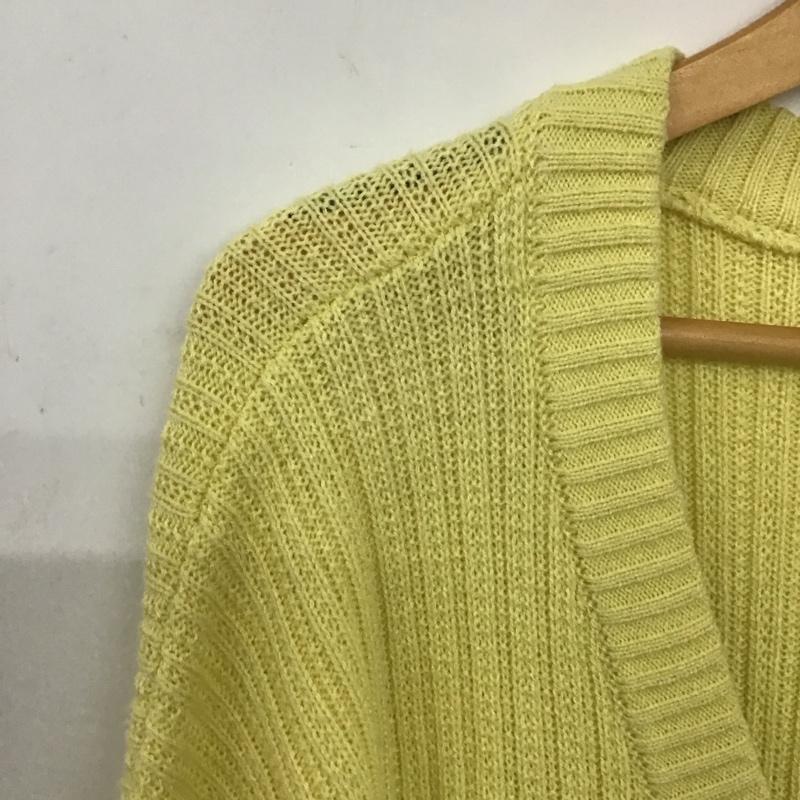 サマンサモスモス Samansa Mos2 カーディガン 長袖 FREE 無地 黄 / イエロー /  レディース USED 古着 中古 10140413