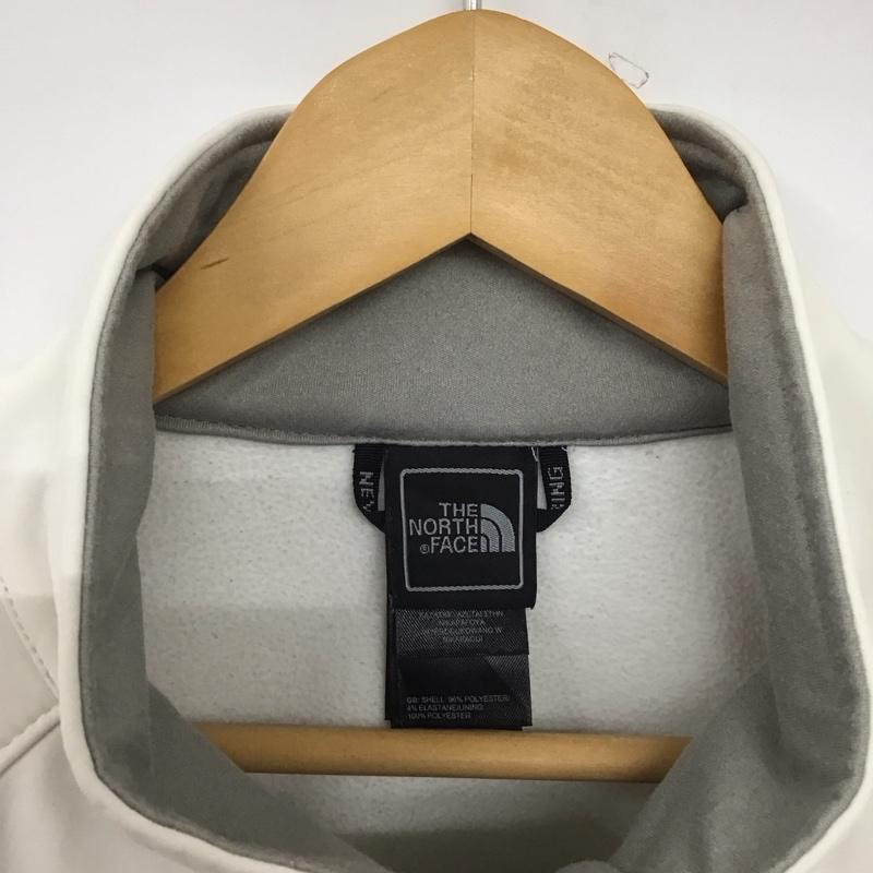 ザノースフェイス THE NORTH FACE ジャケット、上着 ジャケット、ブレザー 裏フリース アウトドアウェア スポーツウェア XL ロゴ、文字 白 / ホワイト /  レディース USED 古着 中古 10146385