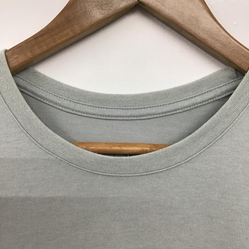 ザノースフェイス THE NORTH FACE Tシャツ 半袖 半袖カットソー プリントTシャツ クルーネックカットソー M プリント 水色 / ライトブルー /  メンズ USED 古着 中古 10132105