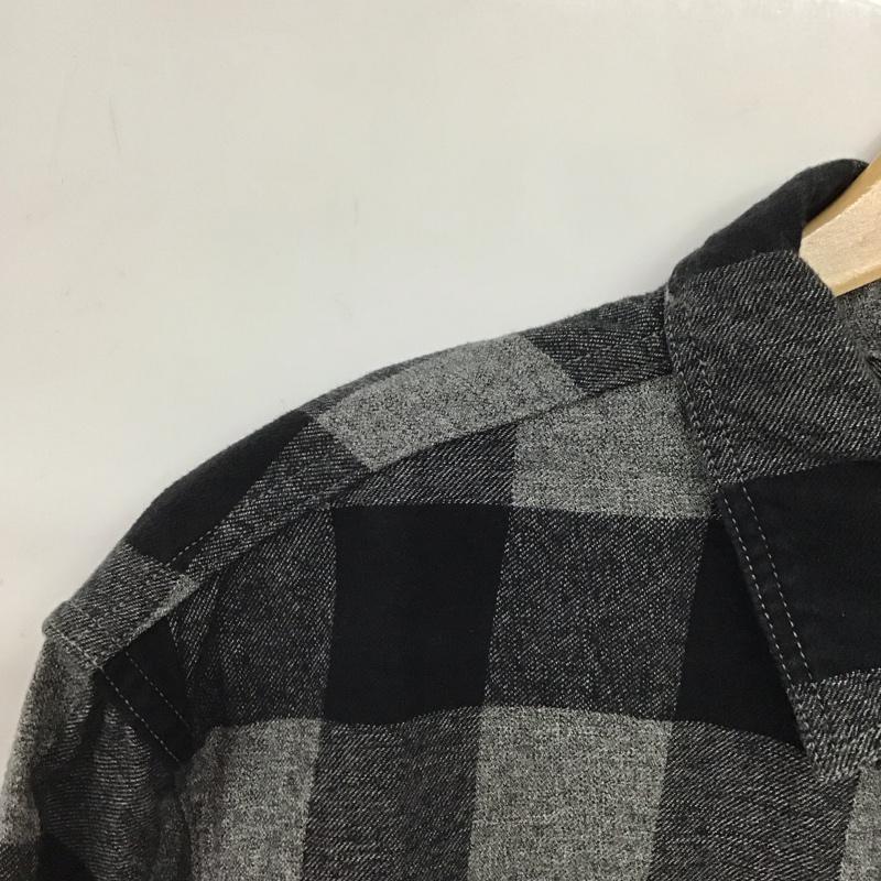 フリーホイーラーズ FREEWHEELERS シャツ、ブラウス 長袖 長袖シャツ チェックシャツ カラーシャツ チェック 黒 / ブラック / X 灰 / グレー /  メンズ USED 古着 中古 10140318